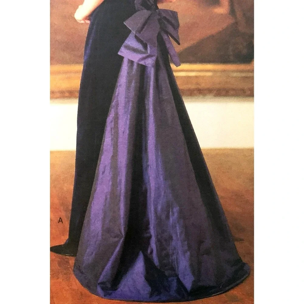 Vogue BELLVILLE-SASSOON Designer Evening Bride Cocktail Gown Train Feature 14-18